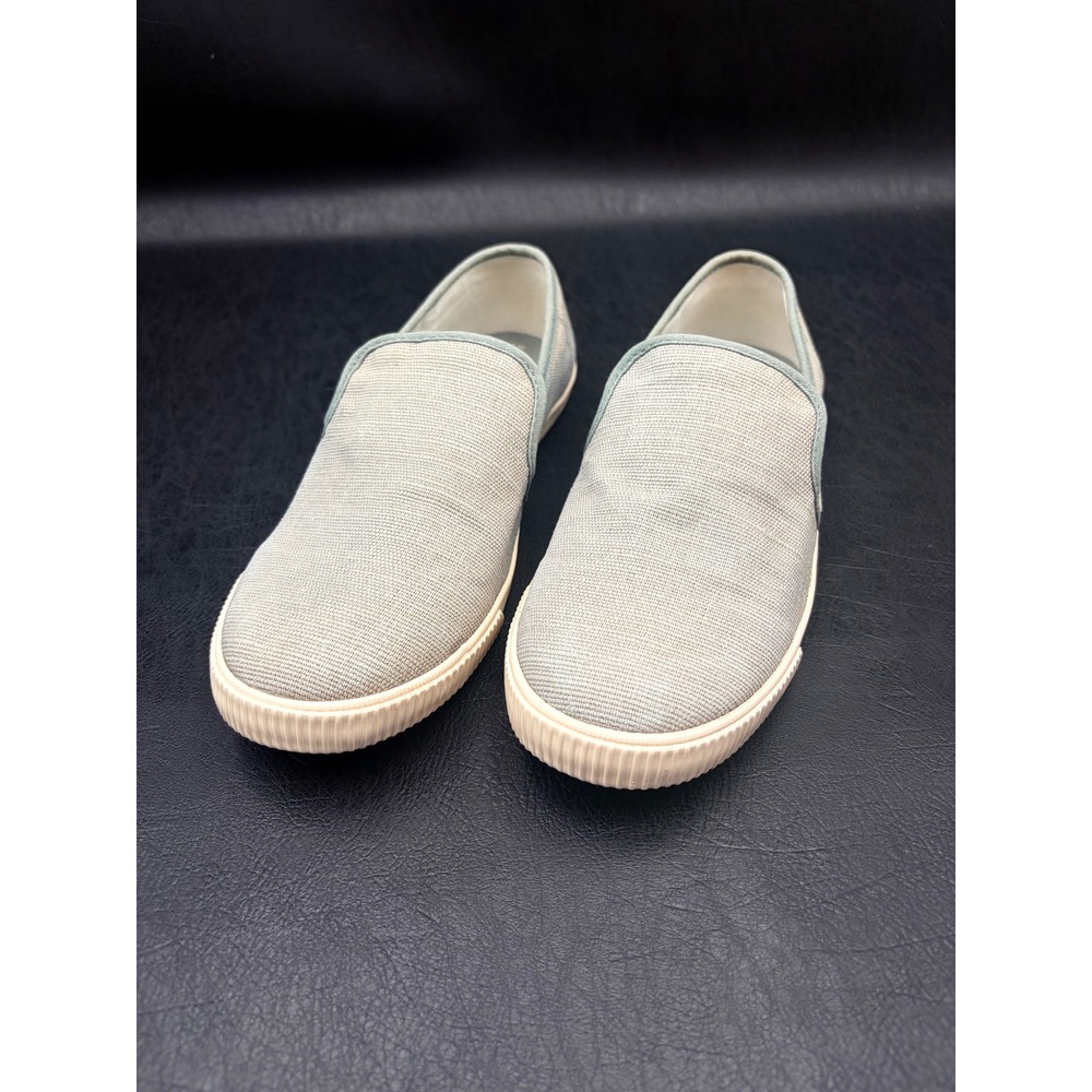 TOMS Avalon Slip On Sneakers Light Sage Green Canvas Women's Size 9 Flat Shoes